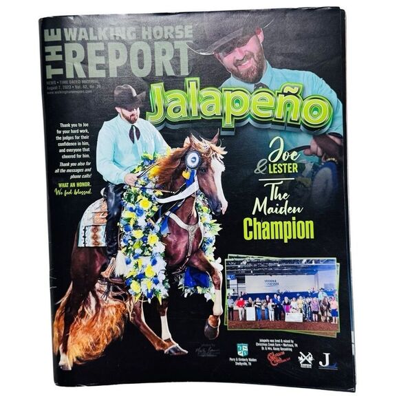 The Walking Horse Report -August 7, 2023 The Maiden Champion - Picture 1 of 8